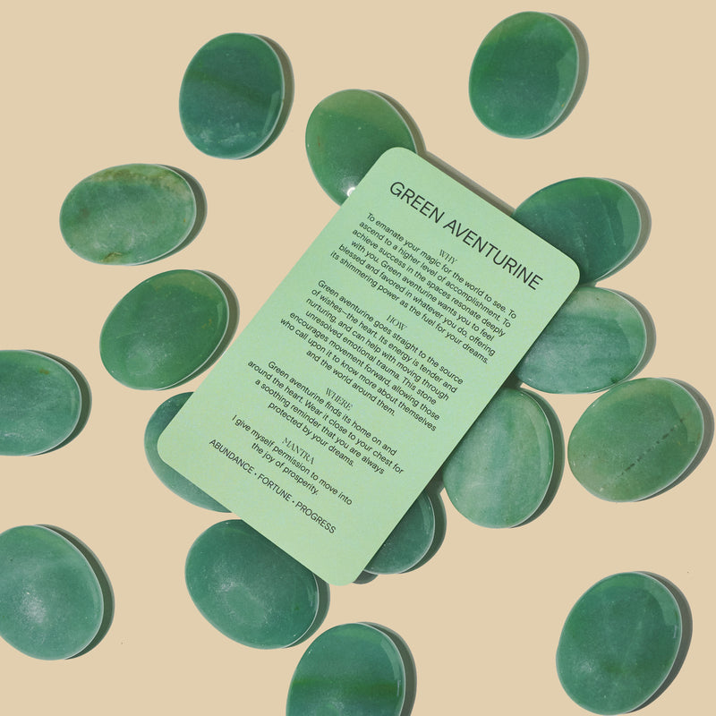 green aventurine crystals