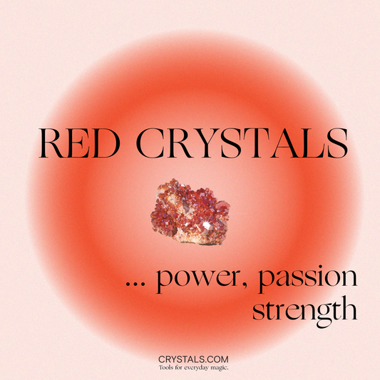 Red Crystals for Power, Passion & Grounding