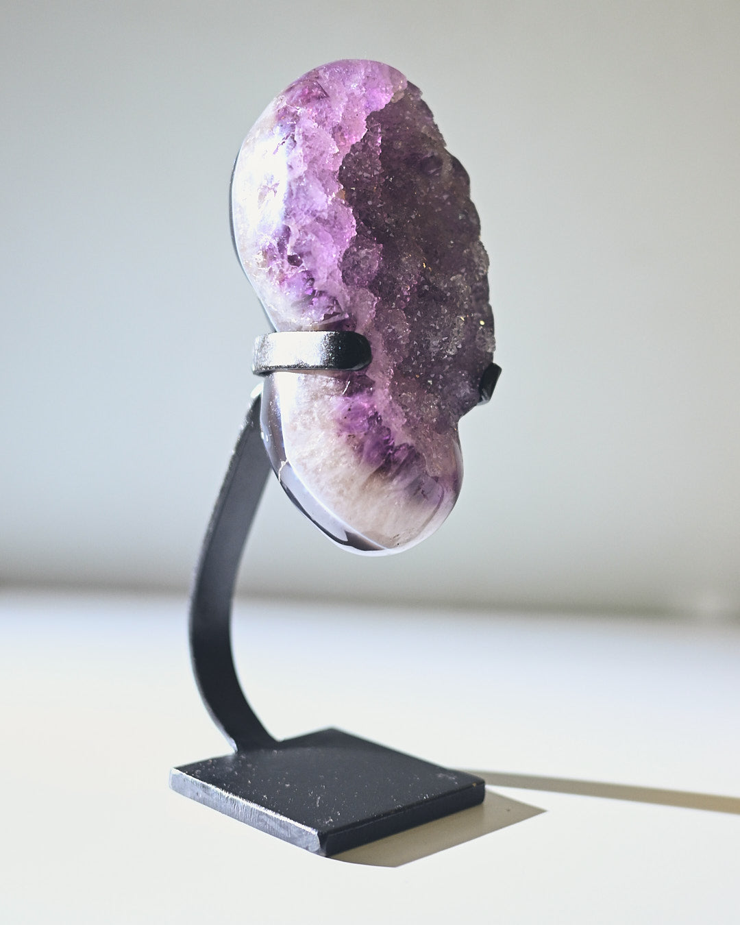 Amethyst Crystal Geode on Stand 3.7lbs