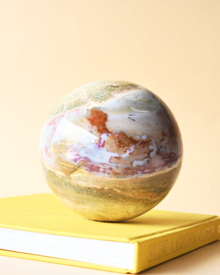 Ocean Jasper Sphere 11lbs — Jasper crystal specimen