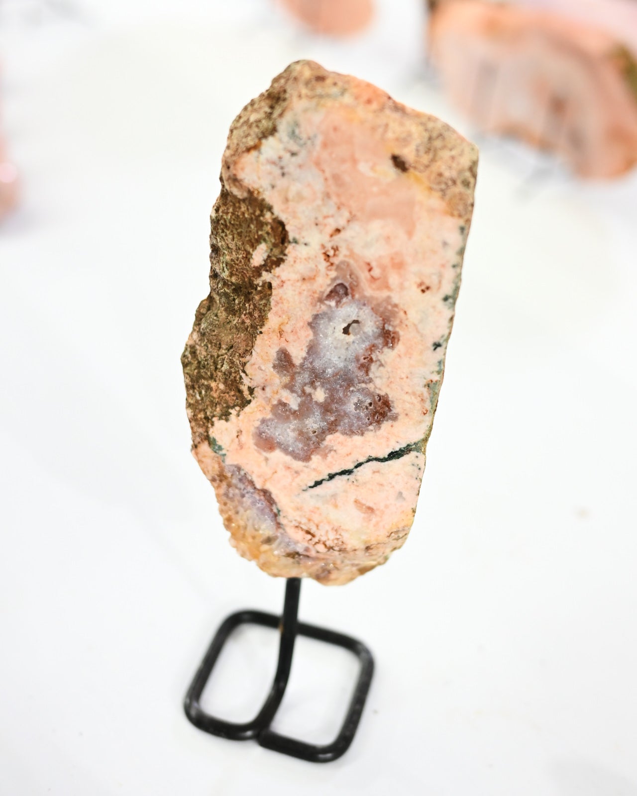 Pink Amethyst Slab on Stand