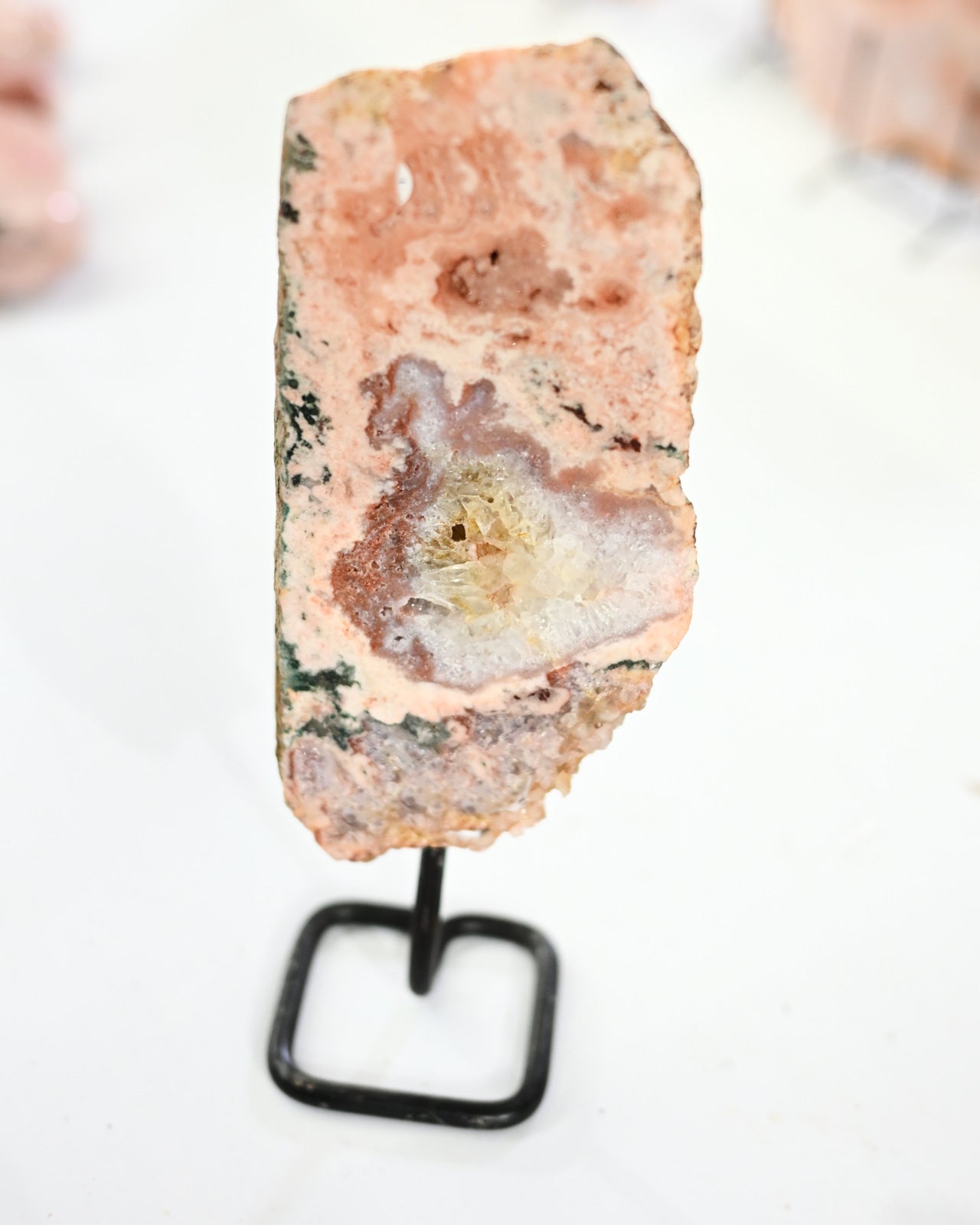 Pink Amethyst Slab on Stand