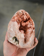 Pink Amethyst Polished Geode 2.2lbs