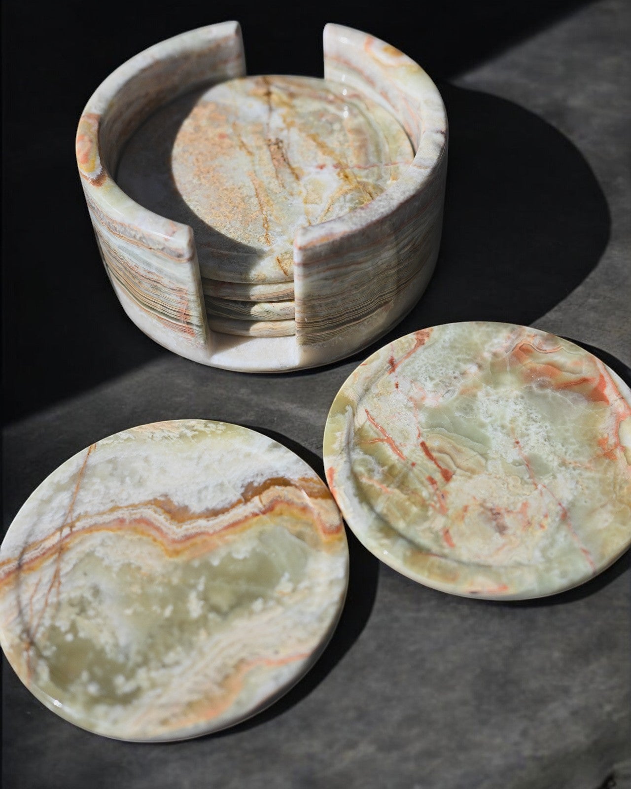 onyx coaster set
