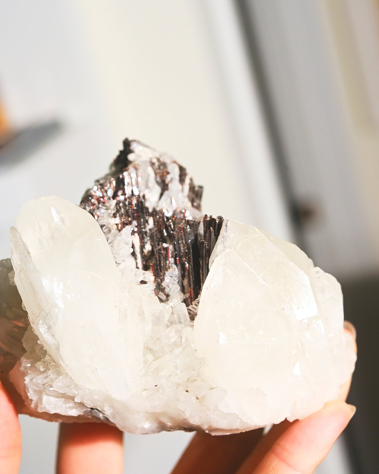 Hubnerite with Quartz 3inch