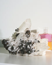Hubnerite with Quartz 6 inch