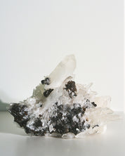 Hubnerite with Quartz 6 inch
