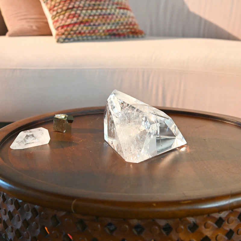 AA Clear Quartz Geometric Form XL 14lbs