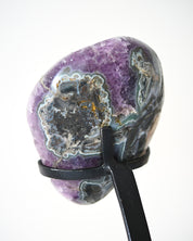 Amethyst w/ Calcite Geode on Stand 8.8lbs