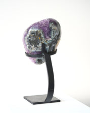 Amethyst w/ Calcite Geode on Stand 8.8lbs