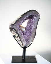 Amethyst w/ Calcite Geode on Stand 11lbs