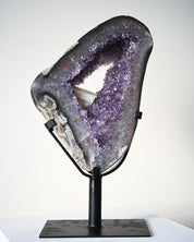 Amethyst w/ Calcite Geode on Stand 11lbs