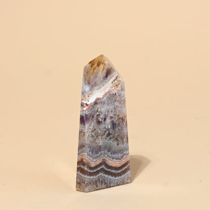Amethyst Calcite tower 4 inch