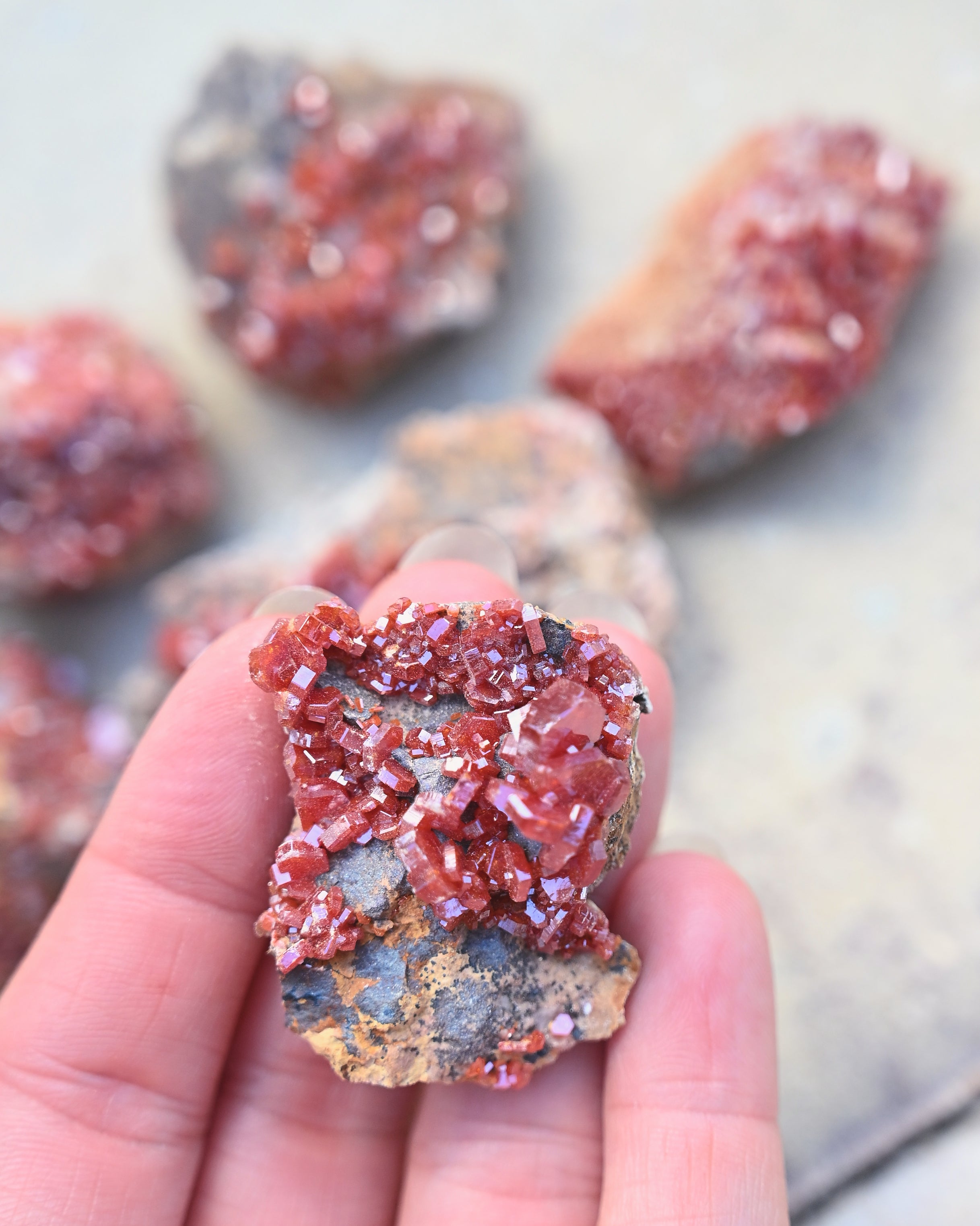 Mini Vanadinite specimen
