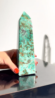 Chrysocolla Obelisk 7.5in