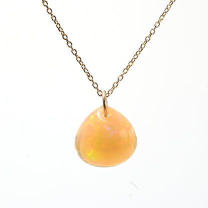 Opal Necklace 14k Gold