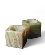 Green Onyx Candle Holder