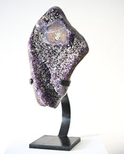 XXL Amethyst w Calcite Geode on Stand 16lbs