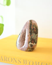 Pink Amethyst Druzy Freeform 4 inch