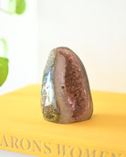 Pink Amethyst Druzy Freeform 4 inch