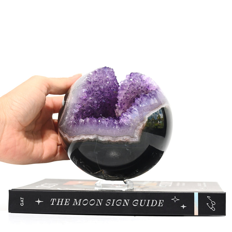 XL Druzy Amethyst Sphere 4bs