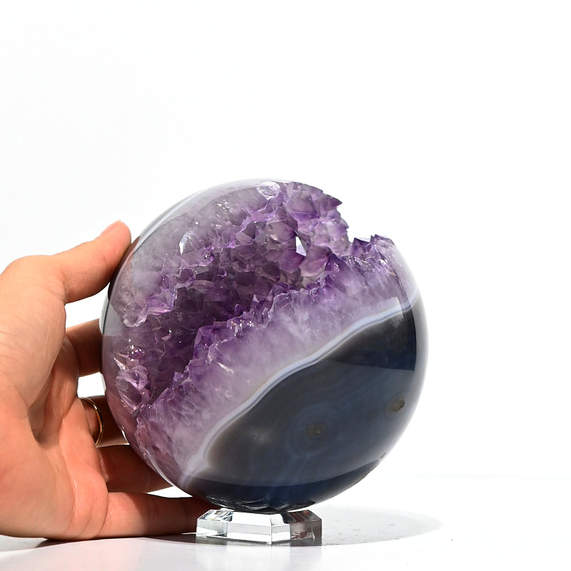 XL Druzy Amethyst Sphere 4.1bs