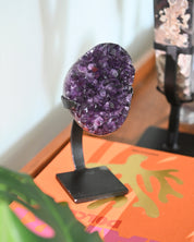 Amethyst Crystal Geode on Stand 3lbs