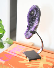 Amethyst Crystal Geode on Stand 3.8lbs