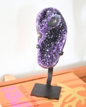 Amethyst Crystal Geode on Stand 3.8lbs