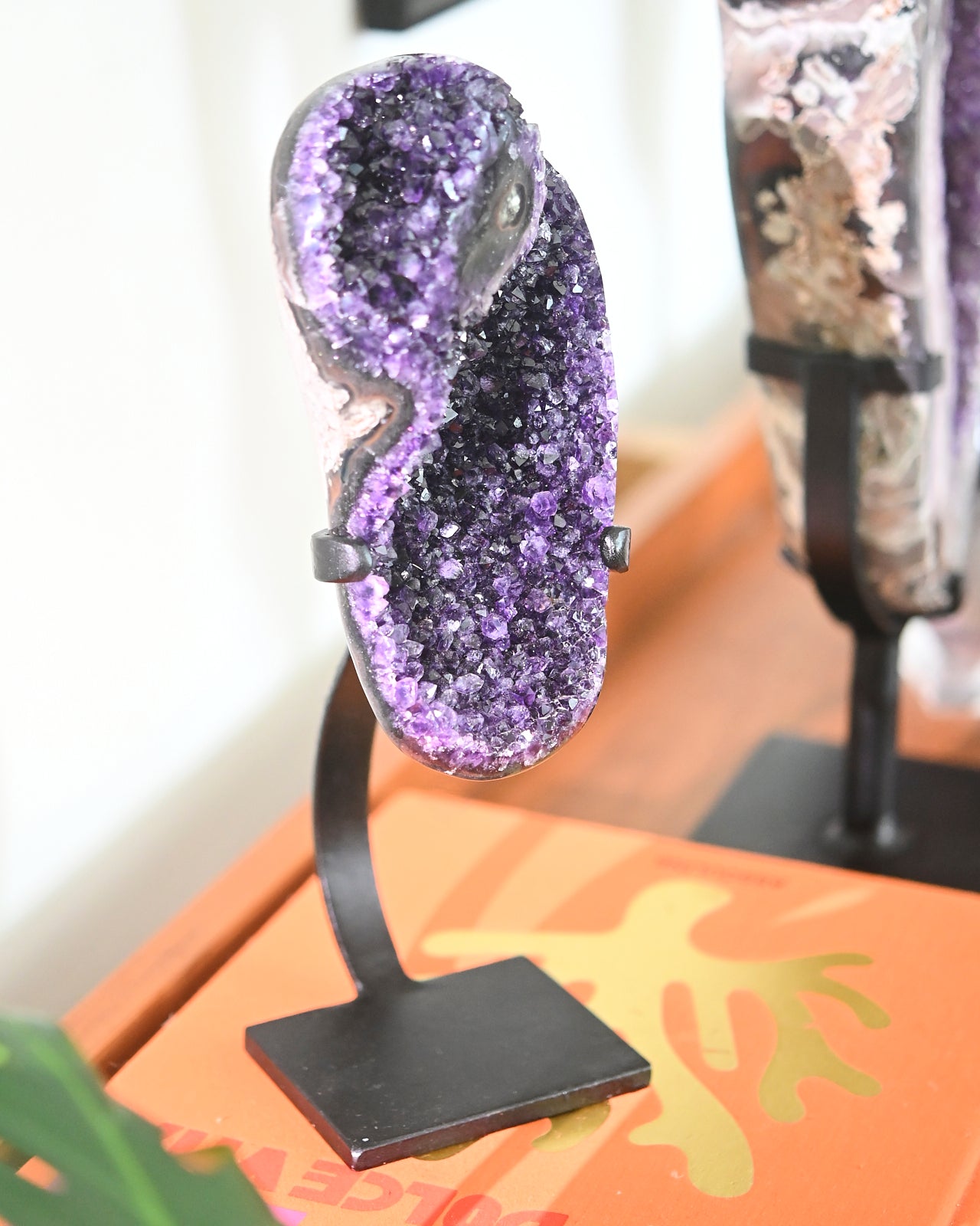 Amethyst Crystal Geode on Stand 3.8lbs