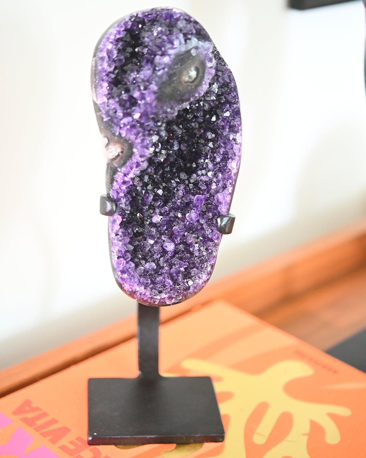 Amethyst Crystal Geode on Stand 3.8lbs