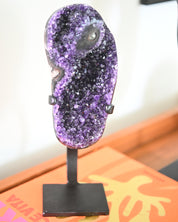 Amethyst Crystal Geode on Stand 3.8lbs