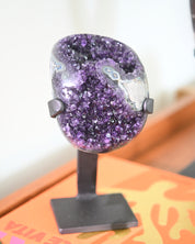 Amethyst Crystal Geode on Stand 3.8lbs