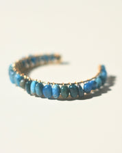 Blue Apatite Bangle