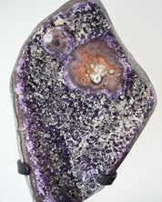 The Protector’s Collection – Amethyst on Stand, Chrysocolla-Malachite & Agate Bookends