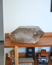 XXL 29lb Golden Rutile Smoky Quartz Double Terminated Point