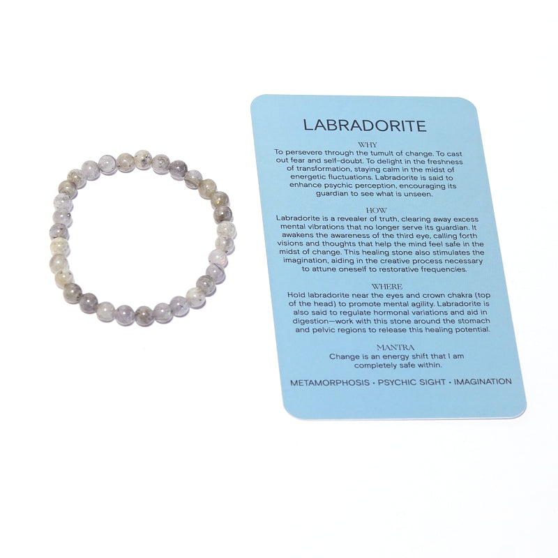 labradorite crystal bracelet beads