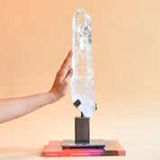 rare big lemurian quartz crystal