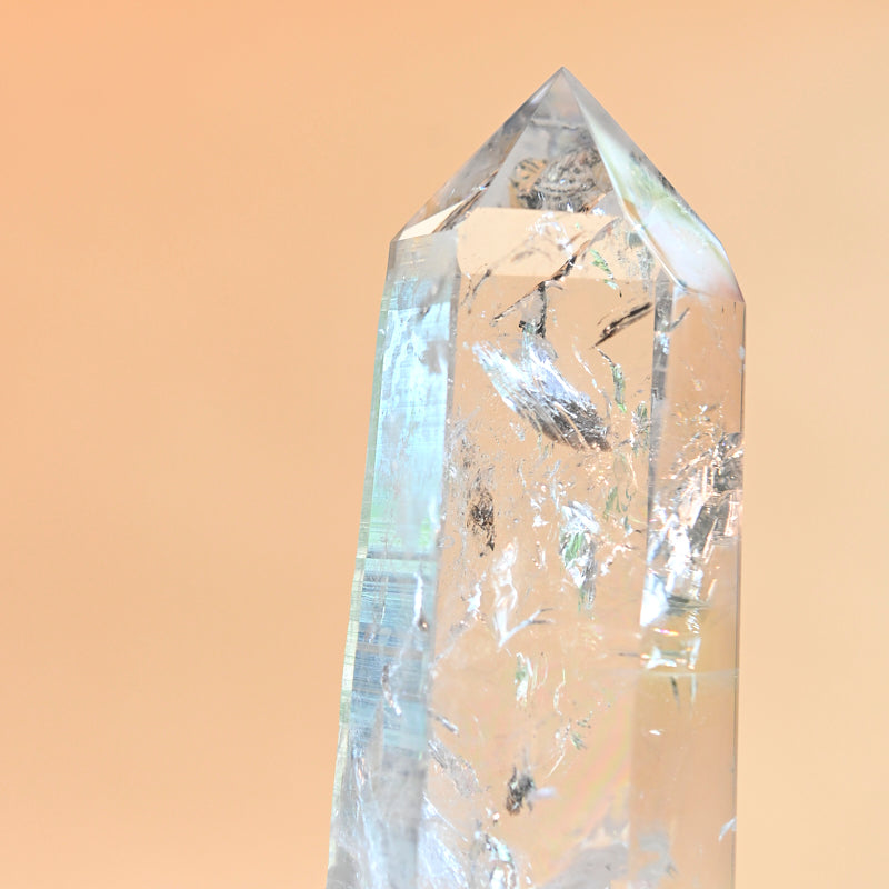 XXL Rare Lemurian Quartz on Stand 11lbs
