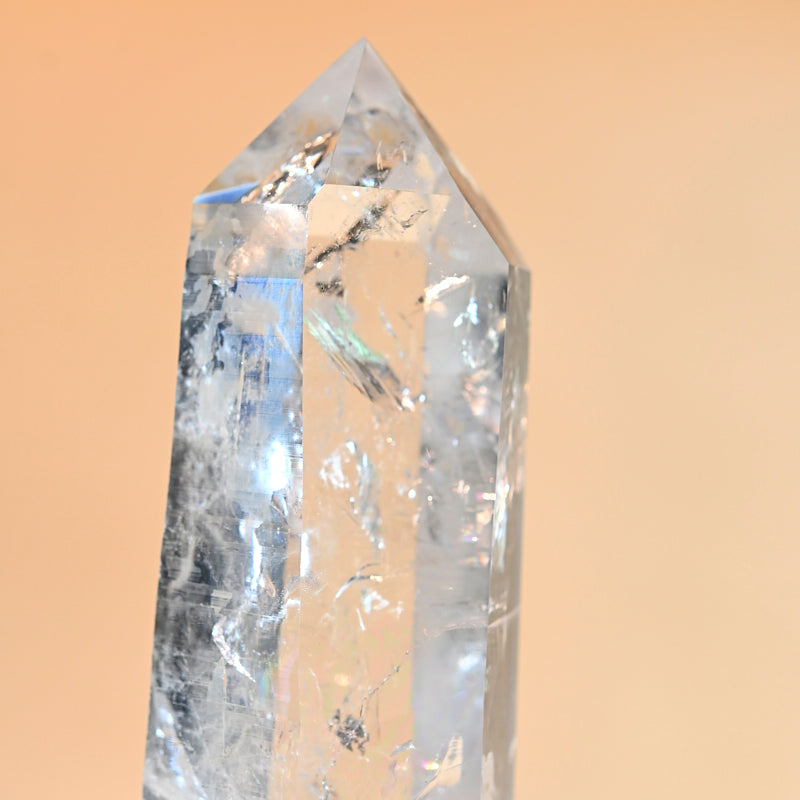 XXL Rare Lemurian Quartz on Stand 11lbs
