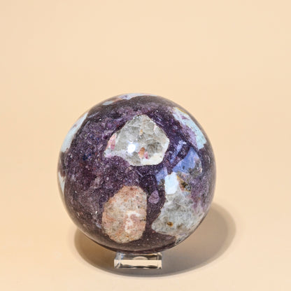 Lepidolite Crystal Sphere 
