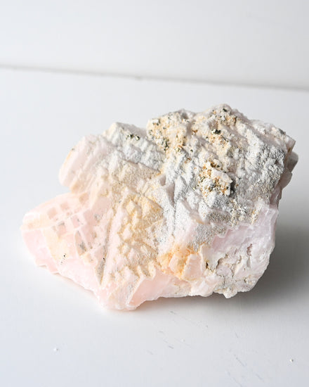Mangano Calcite with Pyrite - Peru (936g) — Pyrite crystal specimen
