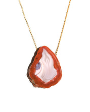 One-of-a-Kind Red Agate Necklace