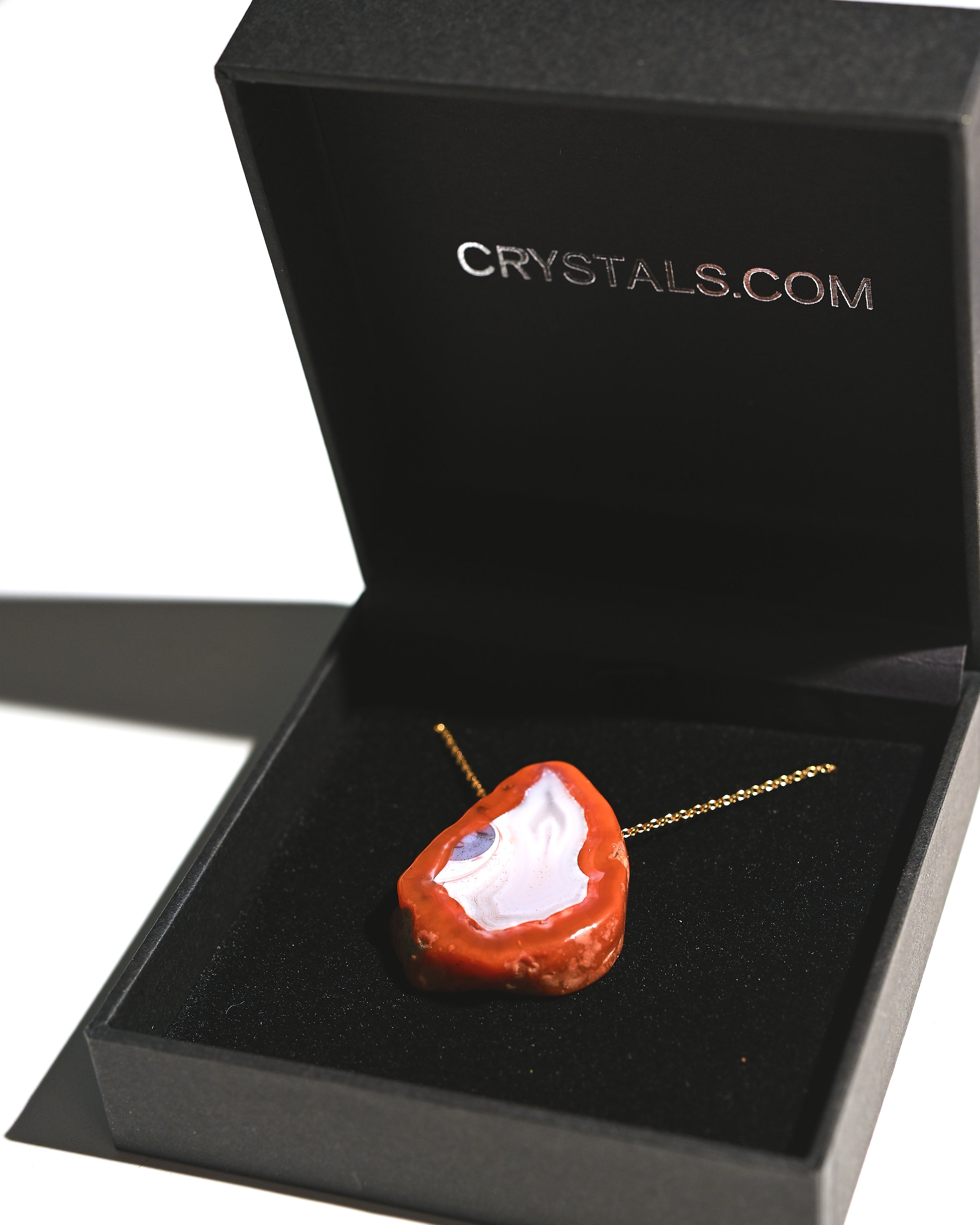 One-of-a-Kind Red Agate Necklace