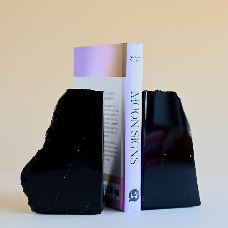 Black Obsidian Bookend XL