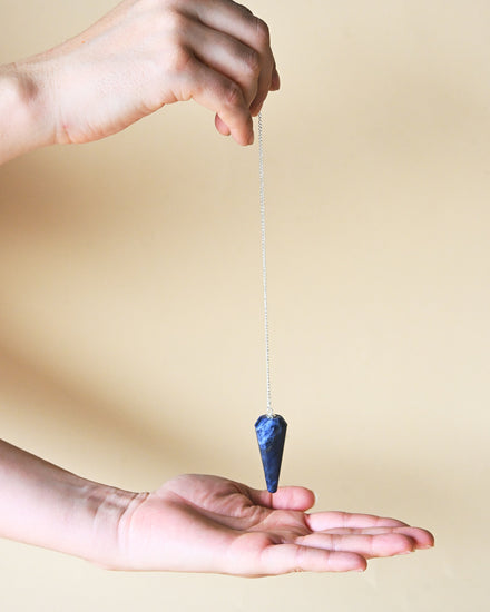 Lapis Lazuli Pendulum — Lapis Lazuli crystal specimen