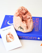 Pink Amethyst Polished Geode 2.2lbs