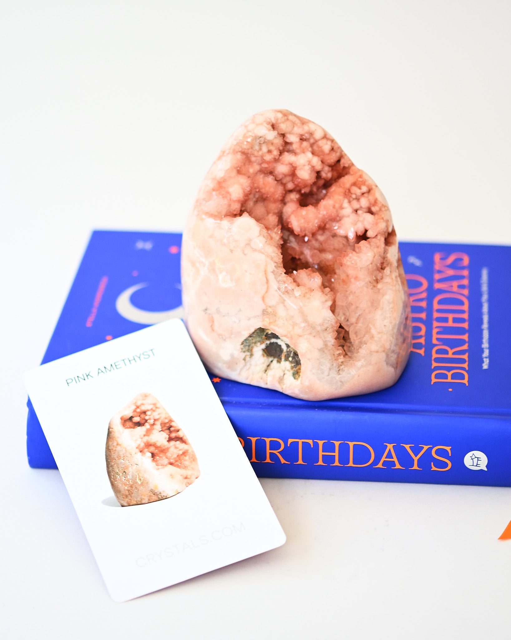 Pink Amethyst Polished Geode 2.2lbs