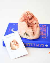 Pink Amethyst Polished Geode 2.2lbs