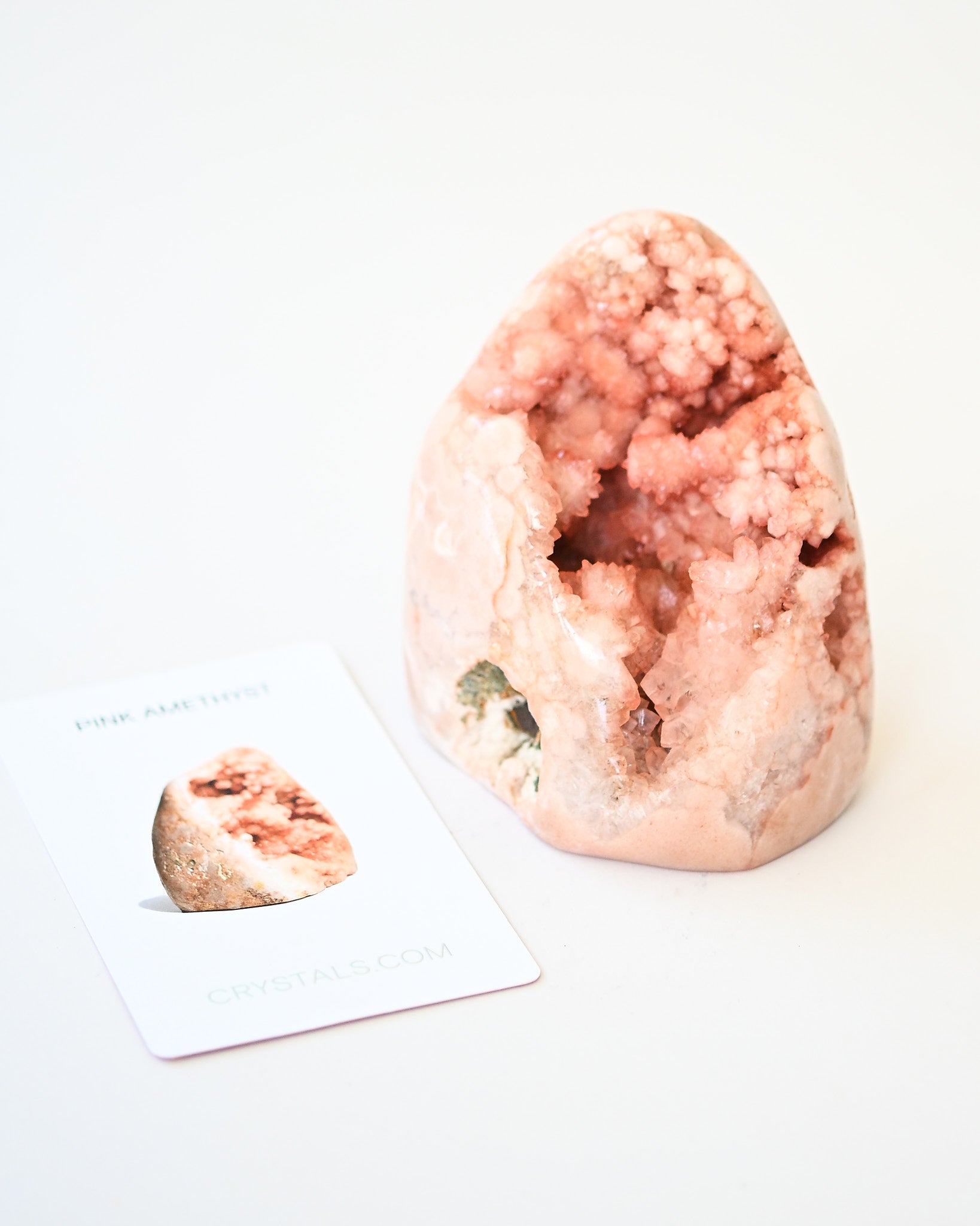 Pink Amethyst Polished Geode 2.2lbs